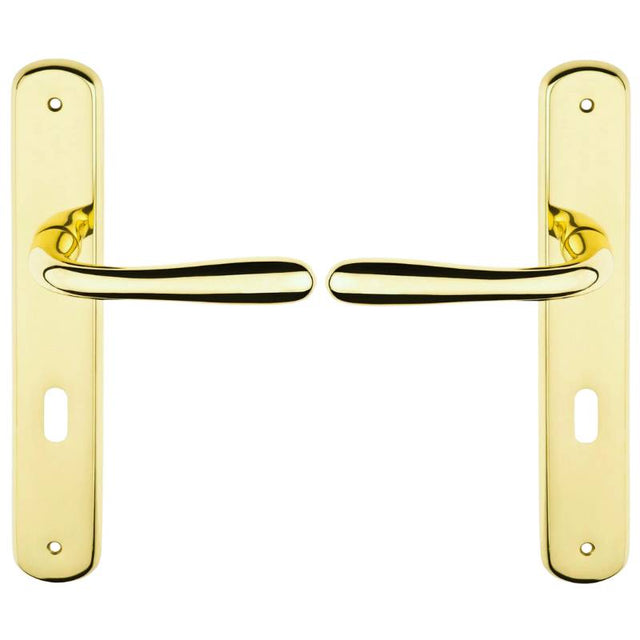 Maniglia Amalfi Con Placca Yale 70mm OLV