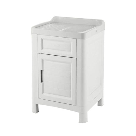 Mobiletto Lavatoio Artù in Resina&nbsp; - Colore Ghiaccio