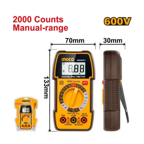 Multimetro Digitale INGCO DM360011 