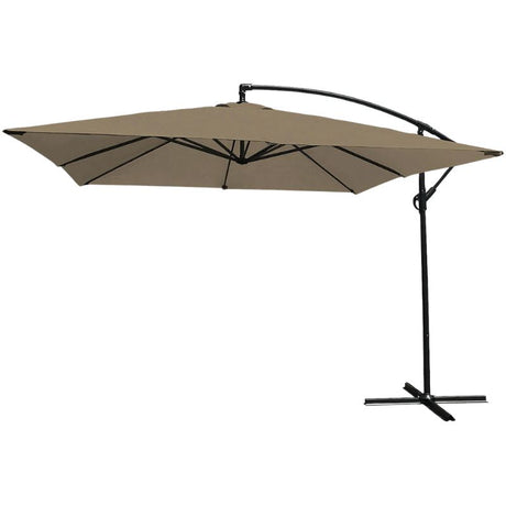 Ombrellone a Palo Laterale Lampara 3x3 m — Grigio