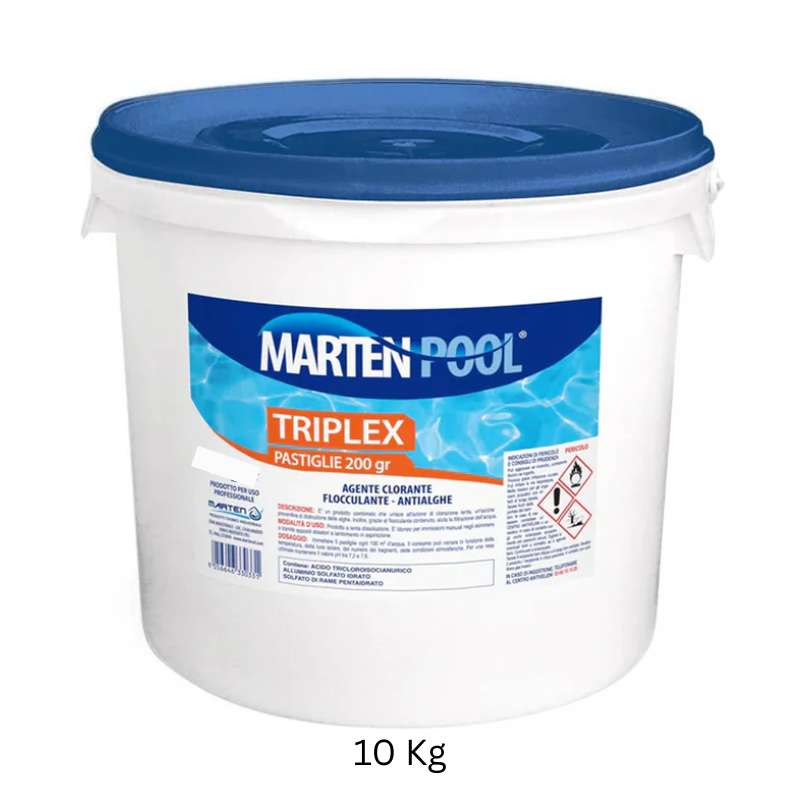 Triplex 10 Kg Multilazione in Pastiglie da 200g | MARTEN POOL