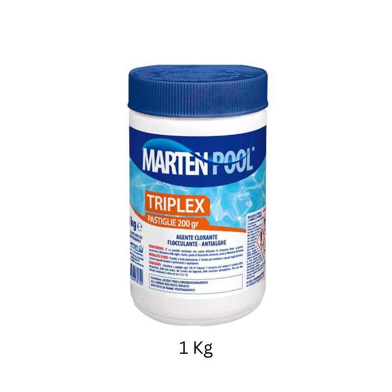 Triplex 1 Kg Multilazione in Pastiglie da 200g | MARTEN POOL