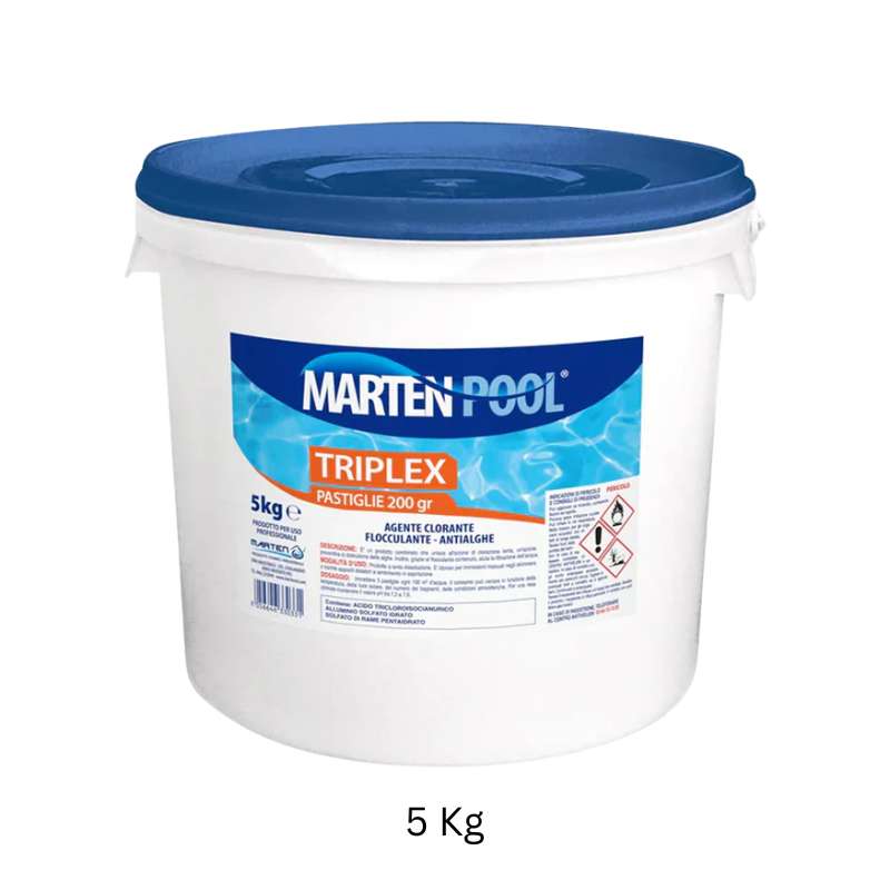 Triplex 5 Kg Multilazione in Pastiglie da 200g | MARTEN POOL