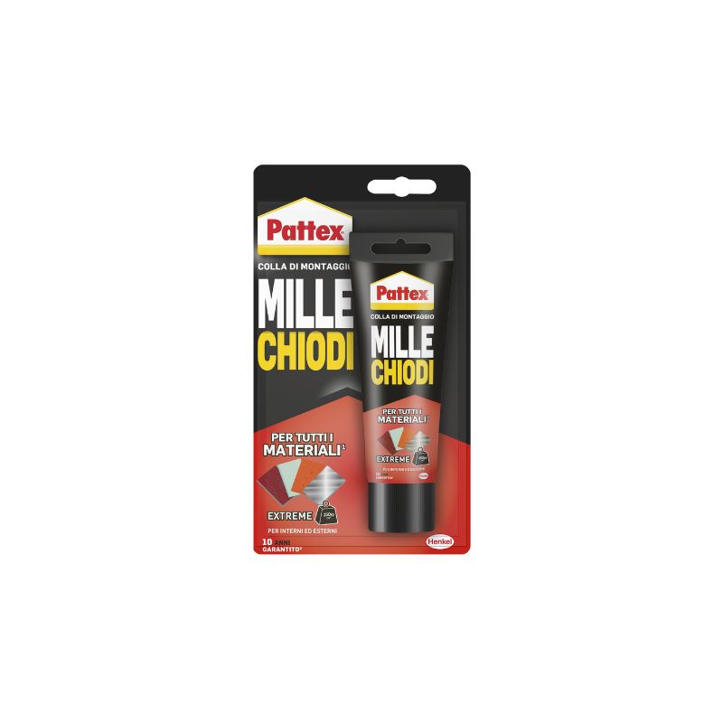 Pattex MilleChiodi Extreme 142g | Adesivo di Montaggio a Presa Immediata