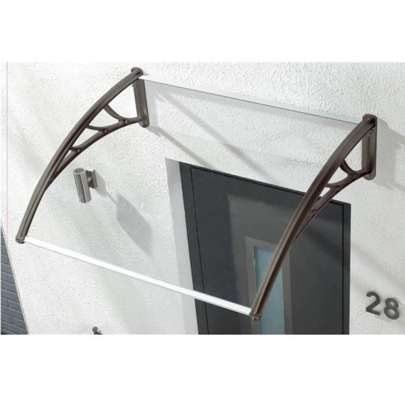 Pensilina Trasparente in Policarbonato per Porte e Finestre – Varie Misure