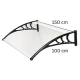 Pensilina Trasparente in Policarbonato per Porte e Finestre – Varie Misure