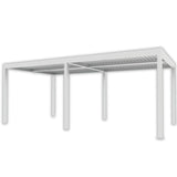 Pergola Bioclimatica Gaia Bianca in Alluminio – Lamelle Orientabili 3x4 e 3x6 m