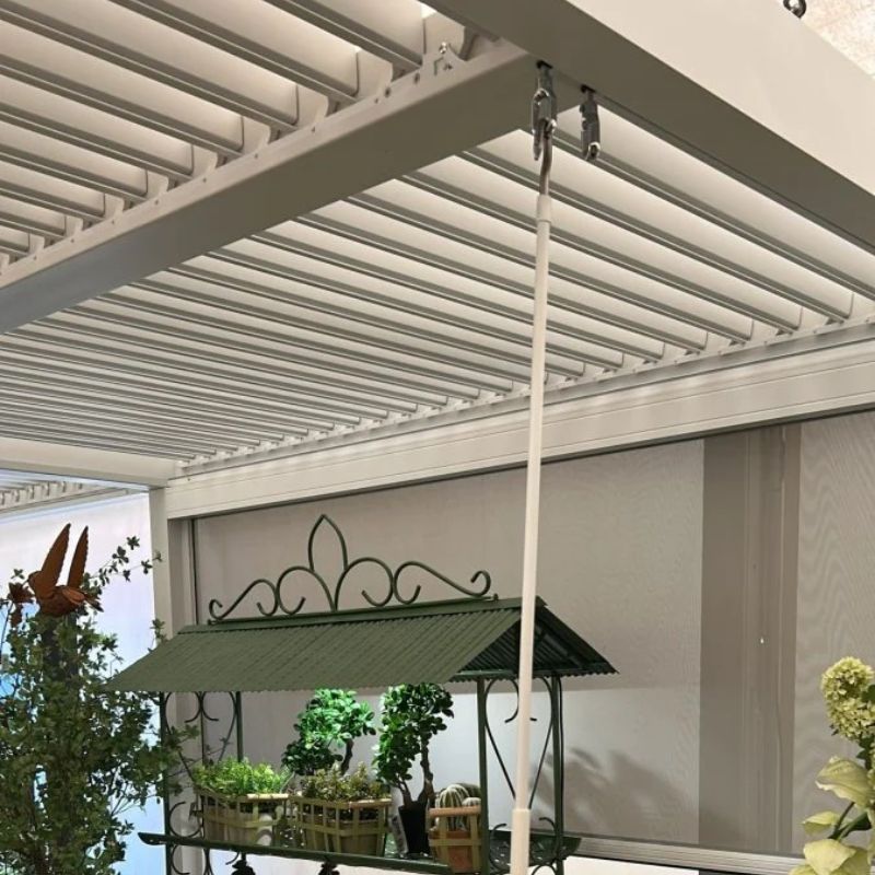 Pergola Bioclimatica Gaia Bianca in Alluminio – Lamelle Orientabili 3x4 e 3x6 m