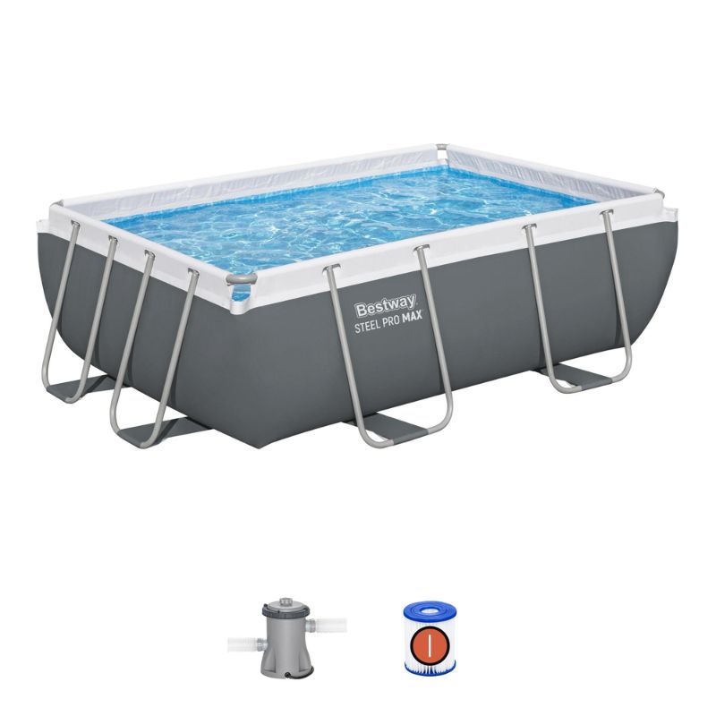 Piscina Fuori Terra Bestway Steel Pro MAX 2,82x1,96x0,84 m – Rettangolare 56629