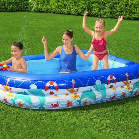 Piscina Gonfiabile Capitano di Mare con Parasole e Volante - Bestway 54370