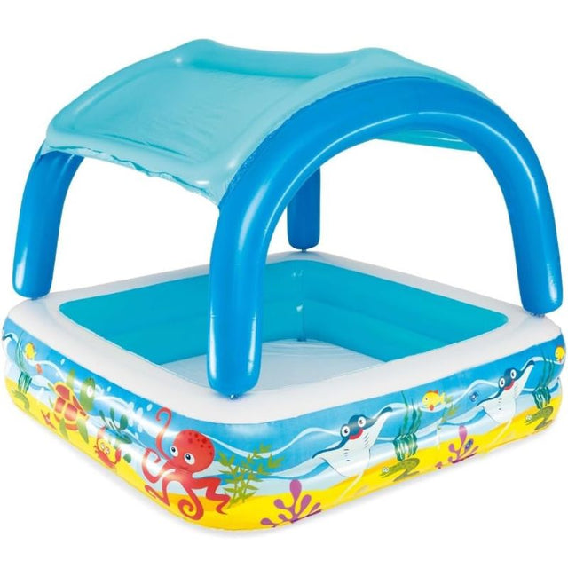 Piscina Gonfiabile Pesci Tropicali con Parasole e Fondo Morbido - Bestway 52192