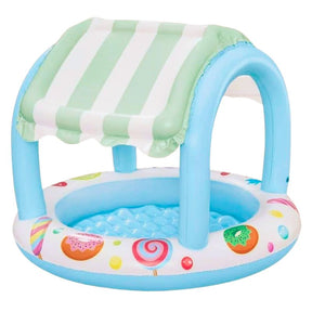 Piscina Gonfiabile SWEET SHOPPE con Parasole e Fondo Morbido - Bestway 52638