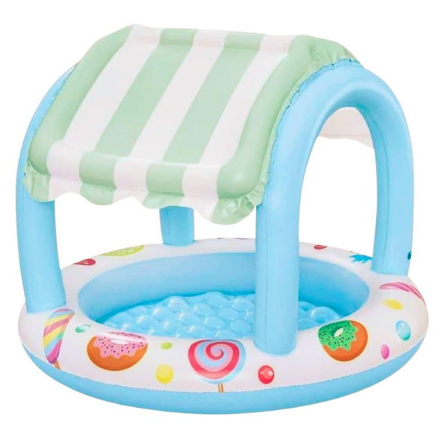 Piscina Gonfiabile SWEET SHOPPE con Parasole e Fondo Morbido - Bestway 52638