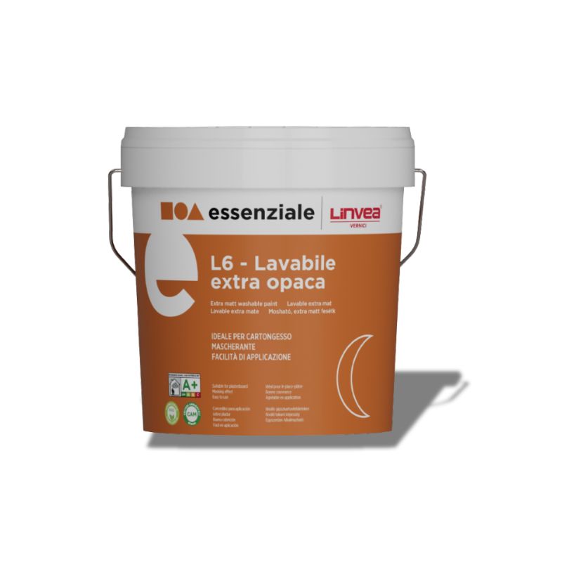 Pittura Lavabile Extra Opaca L6 Linvea - 14 Litri