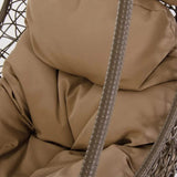 Poltrona Pensile in Rattan con Cuscino