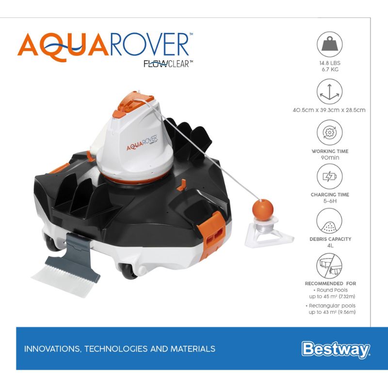 Robot Pulizia Piscina AquaRover Cordless - Bestway 58622