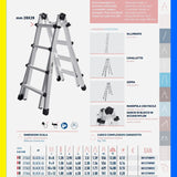 Scala Telescopica Multiposizione Marchetti BLACK