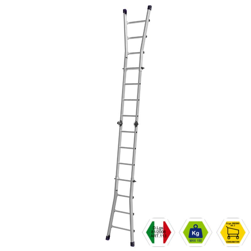 Scala Telescopica Multiposizione Marchetti BLACK