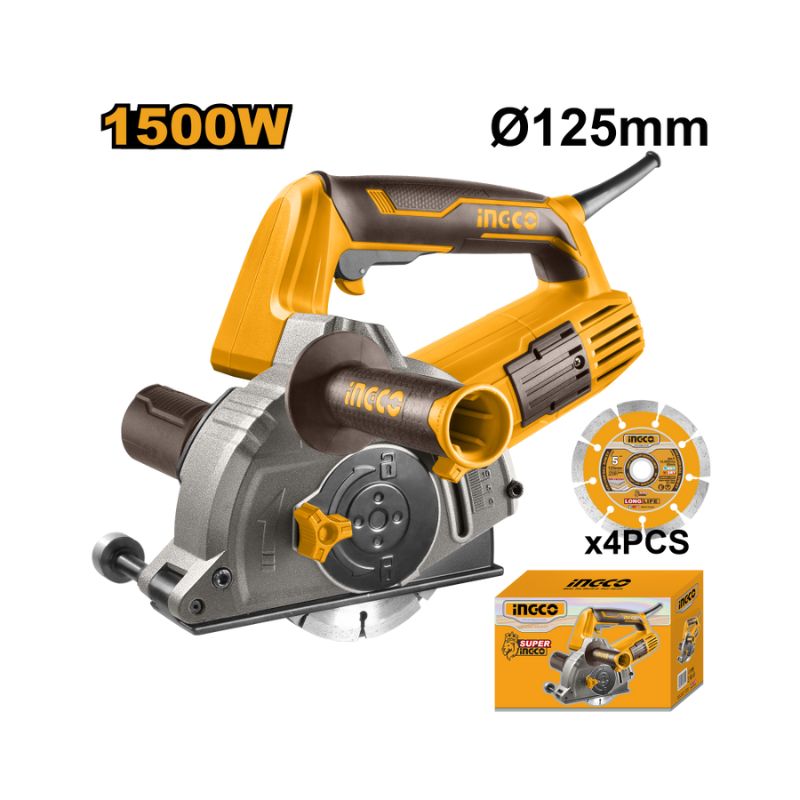 Scanalatore per Muri Ingco 1500W | 125mm WLC15008