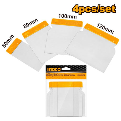 Set 4 Spatole Senza Manico - 4 PZ - INGCO HPUT48041