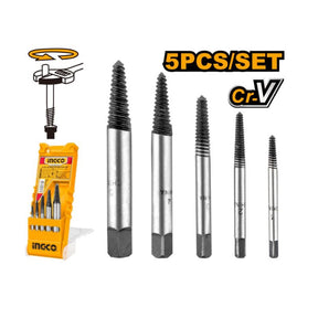 Set 5 Estrattori Viti Danneggiate Ingco ASE008