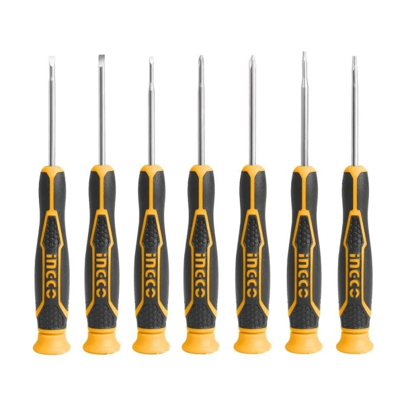 Set Cacciaviti di Precisione 7 Pezzi INGCO HKSD0718