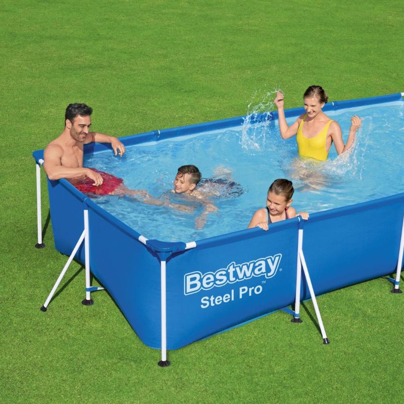 Set Piscina Fuori Terra Rettangolare Steel Pro 400x211x81 cm – Bestway 56424