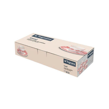 Set 6 Tazze Caffè con Piattino Tognana Coral