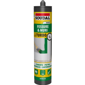 Silicone Acrilico Turbo Soudal Bianco Verniciabile