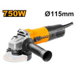 Smerigliatrice Angolare 115mm 750W INGCO