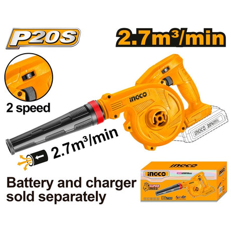 Soffiatore a Batteria Ingco 20V