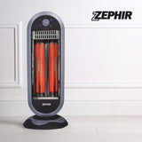 Stufa al Carbonio Zephir ZCRB901 900W Oscillante con 2 Livelli di Potenza 