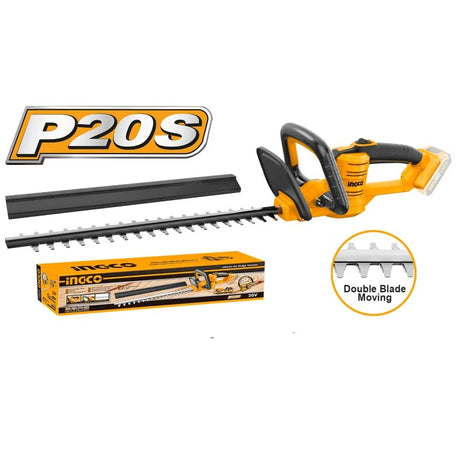 Tagliasiepi a Batteria INGCO 20V - Lama 450mm (Solo Corpo Macchina)
