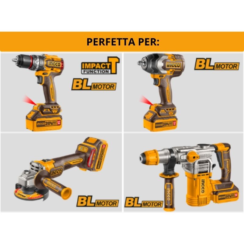 Batteria INGCO 20V 40Ah Standard P20S - FBLI2002E