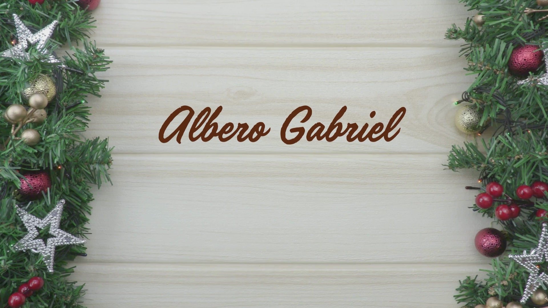 Video Albero Gabriel Iaia Home